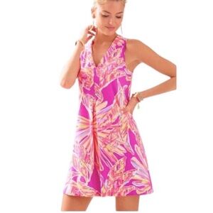 Lili Pulitzer colorful  Floral Kids Dress NWOT